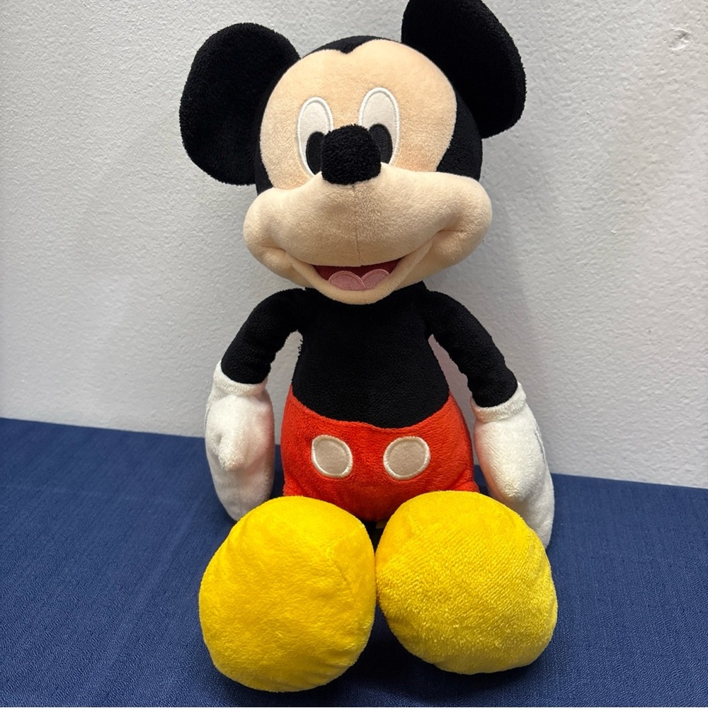Disney Mickey Mouse Plush - Black, Red, Yellow 16 inch